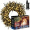 Festive Fix Christmas Tree Lights - 50m, 500 LED Waterproof Light for Indoor & Outdoor Xmas Decoration, Energy-Saving Mains Powered String Lights with Timer & 8 Modes