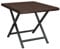 vidaXL Klapptisch, Tisch für Garten Balkon Terrasse, Gartentisch mit Klappdesign, Gartenmöbel Esstisch Terrassentisch, Braun Poly Rattan