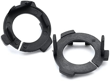 2 Stück H7 LED Scheinwerfer-Leuchtmittel-Adapter-Sockel-Halterung, H7 HID-Lampenfassung, Befestigungsclips für 2001–2003 B/MW 5er-Serie E39 LCI 520i 523i 525i, E39 M5 Halogen-Scheinwerfer Beam On. ly