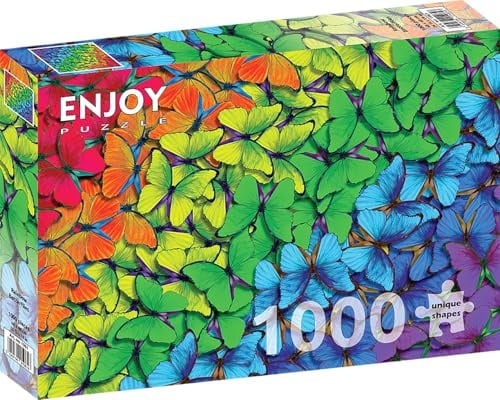 Enjoy Puzzle Puzzle Rainbow Butterflies - 1000 Teile buntes Motiv