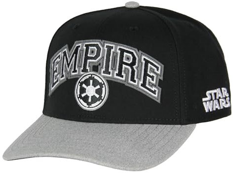 Star Wars Erwachsene bestickte Precurve Snapback Mütze für Damen und Herren, Galactic Empire, Einheitsgröße
