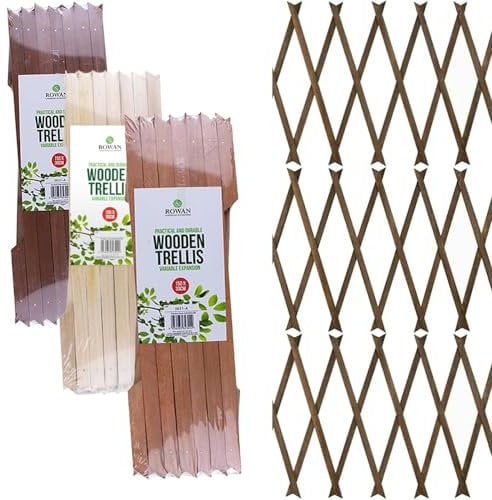 Z&A Homz Wooden Expandable Trellis - Assorted Color, Rectangular, 150cm x 30cm