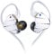 KBEAR KS10 in Ear Monitor, Wired Erbuds 4BA+1DD Hybrid Driver HIFI IEM Headphone, High Fidelity Musician in-Ear Earphone with Detachable Cable for Singers, Microphone Optional (Silver, without Mic)