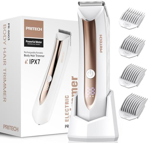 Bikini-Trimmer für Frauen - Wasserdichter Körperrasierer für Frauen, USB-aufladbares Körperpflegeset mit Keramikklinge, Hygienerasierer für Männer, Damen-Trimmer