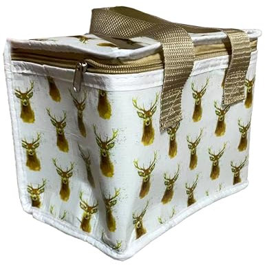 Puckator Borsa Termica Porta Pranzo in RPET - Cervo Selvatico - Jan Pashley