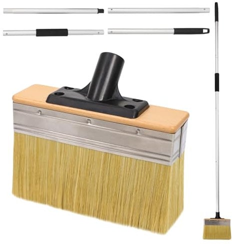 Long Handled Paint Brush, Stain Brush Deck Brush Fence Paint Brush, Large Paint Brush for Fence, Wall, Furniture, Wide Paint Brush, Decking Brush, Emulsion Paint Brush