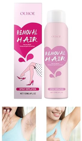 Removal Hair Haarentfernungscreme, Reine und Sanfte Haarentfernungscreme Für Sensible Haut geeignet, Feuchtigkeitsspendende und Beruhigende,120ml (1 Stücke)