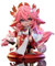 LINGTAOM Anime-Figur Yae Miko, sitzende Position, 18 cm, PVC-Box, Schreibtisch-Ornament, Modell, Sammlerstück, Statue