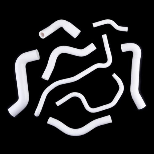 Compatible con para TT 1.8 T 225HP 2000 2001 2002 2003 2004 2005 2006 Kit De Manguera De Agua Refrigerante De Silicona para Tubo De Viento Cálido Manguera Radiador(White)