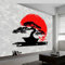 Photo Wallpaper Japanese Art Style Bonsai Tree Murals, Grey Wall Mural Photo Wallpaper, 250 x 175 cm (W x H) Wallpaper Mural Wall Art for Living Room Bedroom Children's Room Corridor
