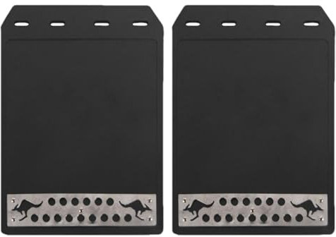 Generic Set di paraspruzzi per auto e camion, resistenti al calore e all'usura, paraspruzzi posteriori neri, 2 pezzi