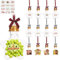 LAMEK 12 Stück Weihnachtskugeln zum Befüllen 50ml Christbaumkugeln Stern Weihnachtsbaum Anhänger Transparente Weihnachten Flaschen Füllbare Baumschmuck für Bonbon Getränke Mini Weihnachten Geschenke