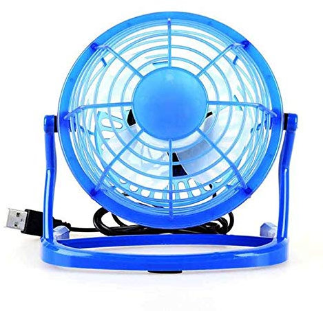 WALFREW Ventilador Mini portátil USB Ventilador de 4 Pulgadas refrigerador del Ordenador portátil del Ordenador de sobremesa de refrigeración Aficionados Mini USB Ventilador del Escritorio(A)