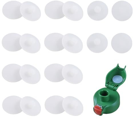 NBEADS 20 Stück Weiß Loch Stopfen, 2.6cm Durchmesser Silikon Bohrloch Abdeckkappen Lochstopfen Abdeckkappen für Bohrlöcher Abdeckung Lochkappen Möbel Abdeckkappen, 9mm Dick