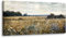 MHARTK66 Retro Wiese Leinwand Bilder, 50x100 cm Groß Wandbilder Wohnzimmer Vintage Landschaft Bild Aesthetic, Modern Wanddeko Kunstdruck Schlafzimmer Badezimmer Büro Esszimmer Küche