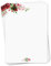 younikat Briefpapier Set Rose Motiv I 50 Blatt 90 g/qm DIN A4 I abgerundete Ecken stilvolles Schreibpapier Geburtstag Urkunde Speisekarte Gutschein I dv1518