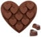 IKOPFLN moule chocolat moule a chocolat Moule à de Chocolat en Silicone forme de coeur Saint Valentin Facile à Démouler