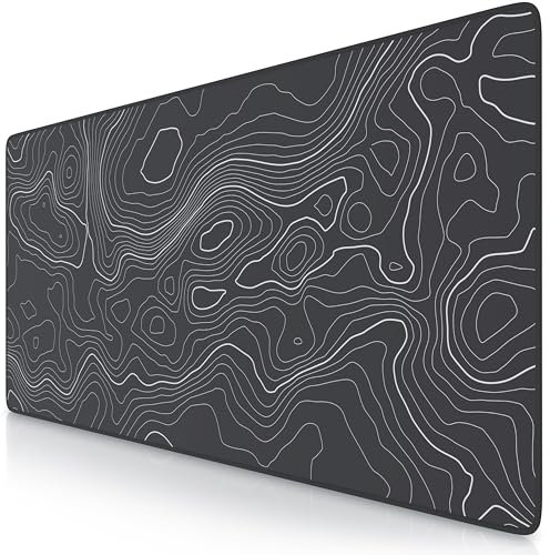 TITANWOLF - Tapis de Souris Gaming XXL 900x400mm, Mouse pad mat, sous-main Bureau Gamer Extra Large en Tissu, Base antidérapante, Haute précision et vitesse, pour souris claviers Roccat Razer Logitech