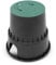 blizz-z Ventilbox rund ohne Kugelhahn | Ventilkasten, Verteilerkasten mit Deckel für Gartenbewässerung (Ø24,3 cm, H 22,9 cm, rund)