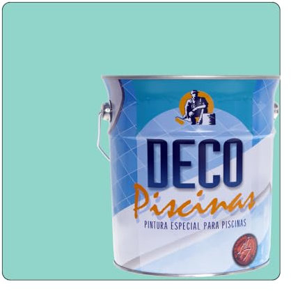 PINTURA TURQUESA al disolvente para piscinas. 4 LITROS