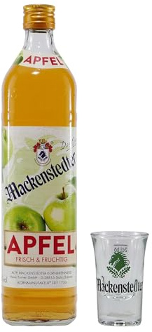 Mackenstedter Apfel Likör mit 6x Shotgläser