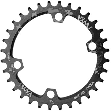 QUARKZMAN Plato De Cadena Narrow Wide para Bicicleta De Carretera De Velocidad para BCD 96 Plato De Cadena De Bicicleta 135mm/5.31 Aleación De Aluminio Negro 1 Pc