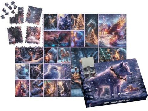 puzzleYOU: Puzzle-Adventskalender | „Fantastische Winter-Weihnachtswelt“