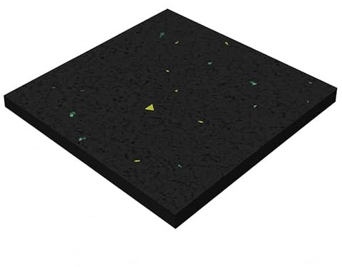 100 Stück Terrassenpads 100×100×8 mm – Gummigranulat Auflagepads – Bautenschutzmatte für Unterkonstruktion – Trittschalldämmung, Antirutsch & Schutz im Terrassenbau (100)
