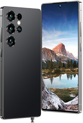 Smartphone K25 Ultra Débloqué, Plein Écran 7,3 Pouces, 8 + 256 Go, Android 14, Appareil photo 108 MP, Double SIM, WiFi, GPS, Batterie Durable, Téléphone Portable Économique pour Un Usage Quotidien