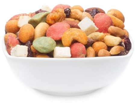Scharfe Frucht-Nussmischung - pikante Nuss-Frucht-Mischung mit Cranberry, Kokos & Wasabi 3 kg – von CrackersCompany