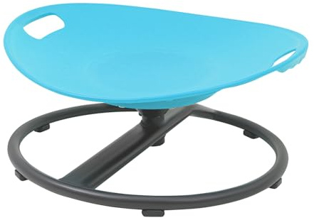 QTREIDG Chaise pivotante à 360° pour enfant, chaise d'équilibre, sensorielle, chaise d'apprentissage, pour favoriser la coordination corporelle et l'équilibre, bleue