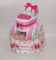 Windeltorte mit Windelkinderwagen babyrosa | Windelgeschenk Mädchen