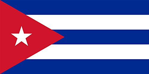Bandera nacional de Cuba de 5 x 3 pies, eventos deportivos, decoración de pub, barbacoa, para la Copa del Mundo 2023, pancarta de soporte para ventilador