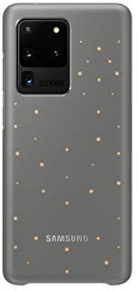 Samsung LED Smartphone Cover EF-KG988 für Galaxy S20 Ultra Handy-Hülle, LED-Benachrichtigungen, Lichteffekte, Schutz Case, grau