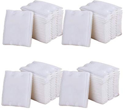 Solustre Almohadillas de algodón de limpieza cuadrada de algodón facial de 222 piezas para cara, pestaña, labio, belleza, cuidado de la piel