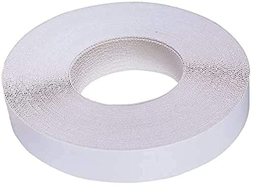 Edge Supply White Melamine 3/4 inch X 25 ft roll of White Edge Banding – Pre-glued Flexible Edging – Easy Application Iron-On Edging for Cabinet Repairs, Furniture Restoration (3/4 inch X 25 ft)