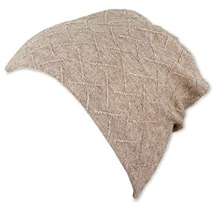 Sterntaler Baby-Mädchen Slouch-Beanie Raute Mütze, Beige, 53