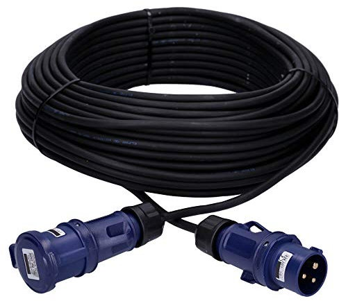 Voxura CEE Kabel Verlängerungskabel Camping Boot Caravan Wohnmobil Wohnwagen Stromkabel3-polig 230V H07RN-F 3G 1,5 16/3 16A IP44 50m