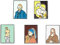 PRETYZOOM 5 Stücke Emaille Brosche Kinder Anstecknadel Pin Nette Mona Lisa Van Gogh Metall Anstecker Ölmalerei Stil Damen Pullover Clips für Mädchen Geburtstag Mitgebsel Ostern
