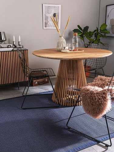 benuta Nest Sisal Naturfaser Teppich Sana - Blau 240x340 cm - Robuster Teppich für Esszimmer & Wohnzimmer - 100% Sisal Naturfaser - Zeitloses Design