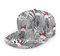 Oaieltj Unisex Baseball Cap Erwachsene Teens Adjustable Snapback Flat Brim Baseball Cap Cool Hip Hop Hat, Weihnachten Zebra, One size