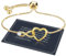 Sterling Silber & Gold Infinity Herz Armband Damen - Verstellbares Zirkonia Armband für Sie oder Ihre Freundin - Geschenkbox inklusive