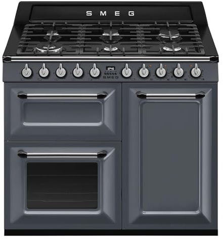 Smeg Victoria TR103GR 100cm Dual Fuel Range Cooker - Slate - A/B Rated