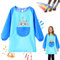 ENAIAH Malschürze für Kinder, Wasserdicht Malkittel Mit Ärmeln, Bastelschürze für Schule, Kunst, Malerei, Kochen, Essen, Laboraktivität, 2-8 Jahre (Blau)