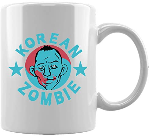 GUNMANT Korean Zombie Star Taza Blanca De Cerámica Hogar De Oficina De La Taza Del Agua Té Café White Ceramic Mug