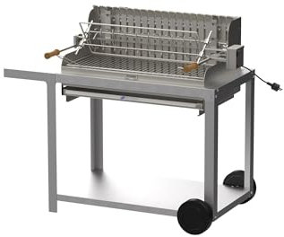 LE MARQUIER - Barbecue Irissarry INOX 78 * 32 sur Chariot