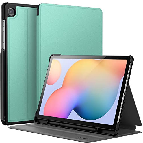 JETech Hülle für Samsung Galaxy Tab S6 Lite 10,4 Zoll 2024/2022/2020 mit S Pen Halter, Schlank Folio Ständer Tablet Schutzhülle, Multi-Winkel Ansehen (Grün)