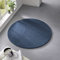 Taracarpet Teppich Kurzflor weicher Designer Uni Bodenbelag Madrid fürs Wohnzimmer, Kinderzimmer, Schlafzimmer und die Küche geeignet Dunkel-Blau 120 cm rund