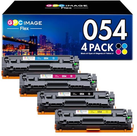 GPC Image Flex 054, Kompatibel für Canon 054 054H für Canon i-SENSYS MF645Cx MF643Cdw LBP623Cdw MF641Cw LBP621Cw MF642Cdw MF640C MF644Cdw LBP622Cdw LBP620C Drucker