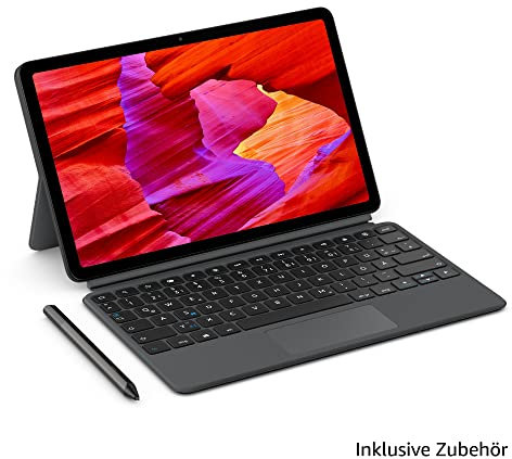Amazon Fire Max 11-Tablet (Neueste Generation) im Produktivitäts-Bundle mit Tastaturhülle und Eingabestift; Octa-Core-Prozessor, 4 GB RAM für mehr Produktivität, 128 GB, grau, mit Werbung